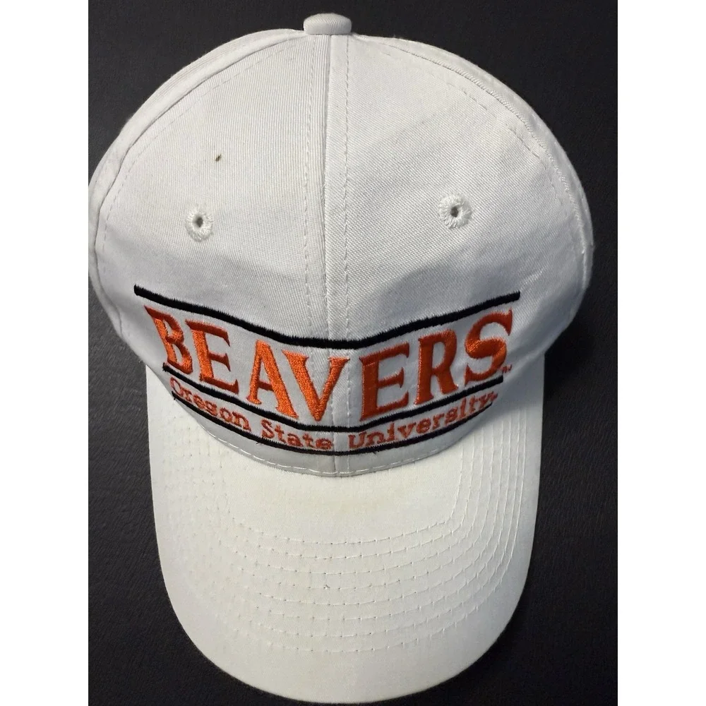 Vintage Oregon State University Beavers The Game OSFA SnapBack Hat Split Bar